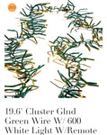 Cluster lights 600, 19.6 feet long