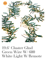 Cluster lights 600, 19.6 feet long