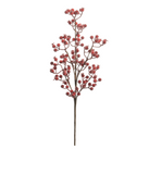 25 inch iced red berry spray