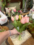 Natural touch, light paint, tulips