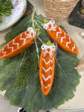 Ceramic carrot candy dish